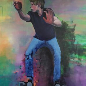 Der verlorene Sohn II, 2022, Acryl auf Leinwand, 100 x 100 cm